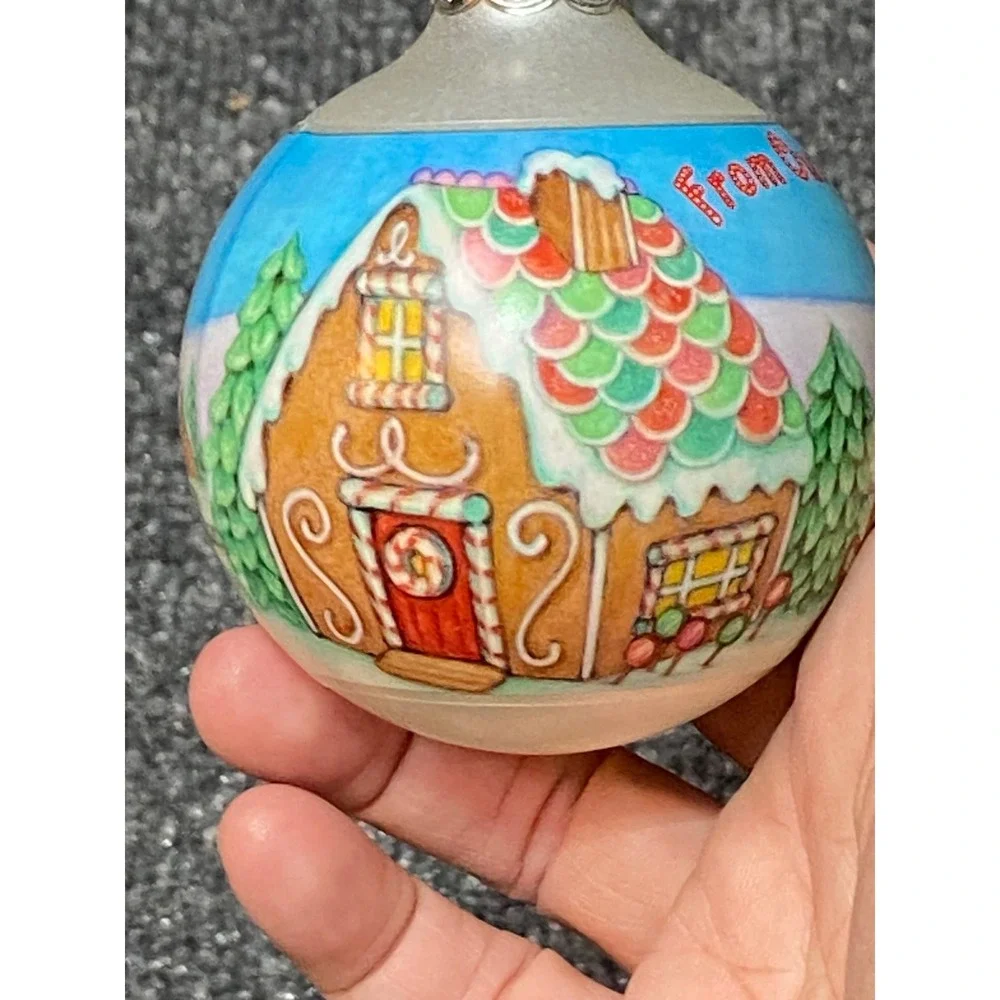 Hallmark Keepsake‎ Ornament 1992 From Our Home to Yours Glass Gingerbread NOS